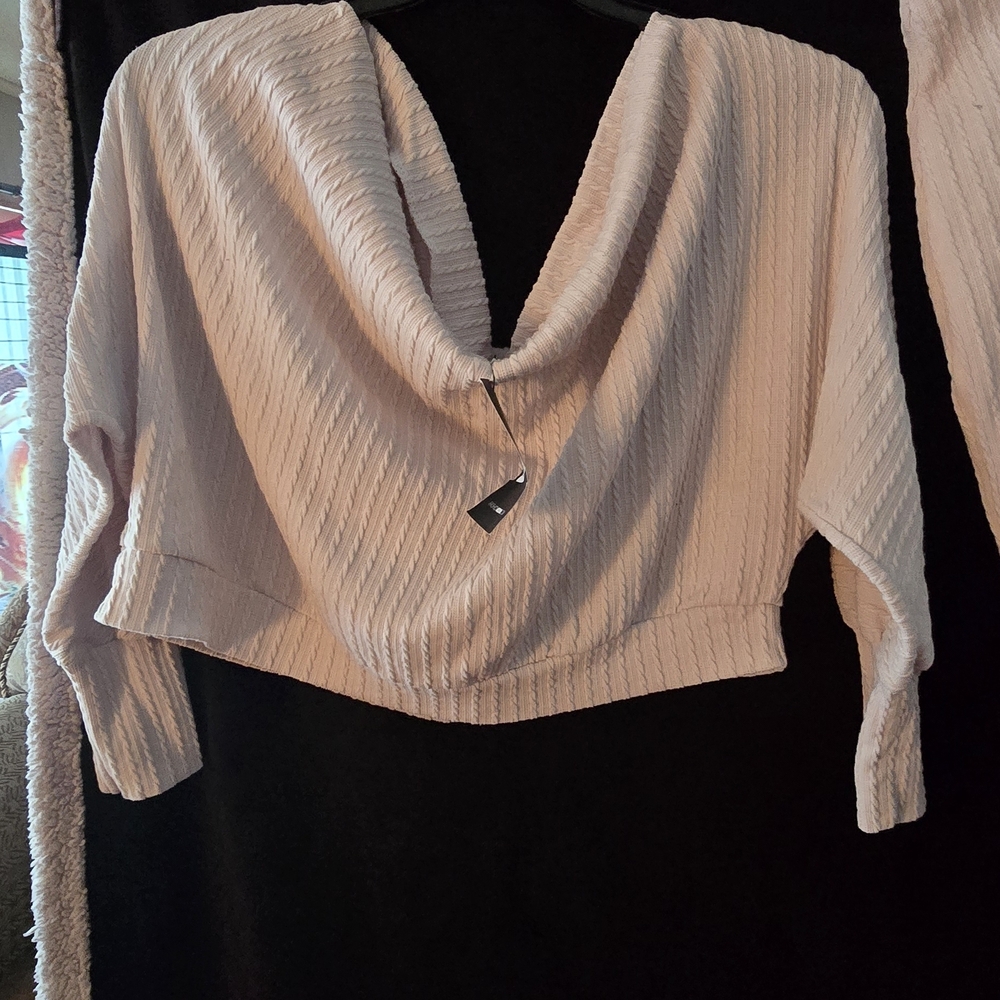 Fashion Nova Elegant Cream Sweater And Skirt Set